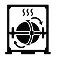 Heat and rotate